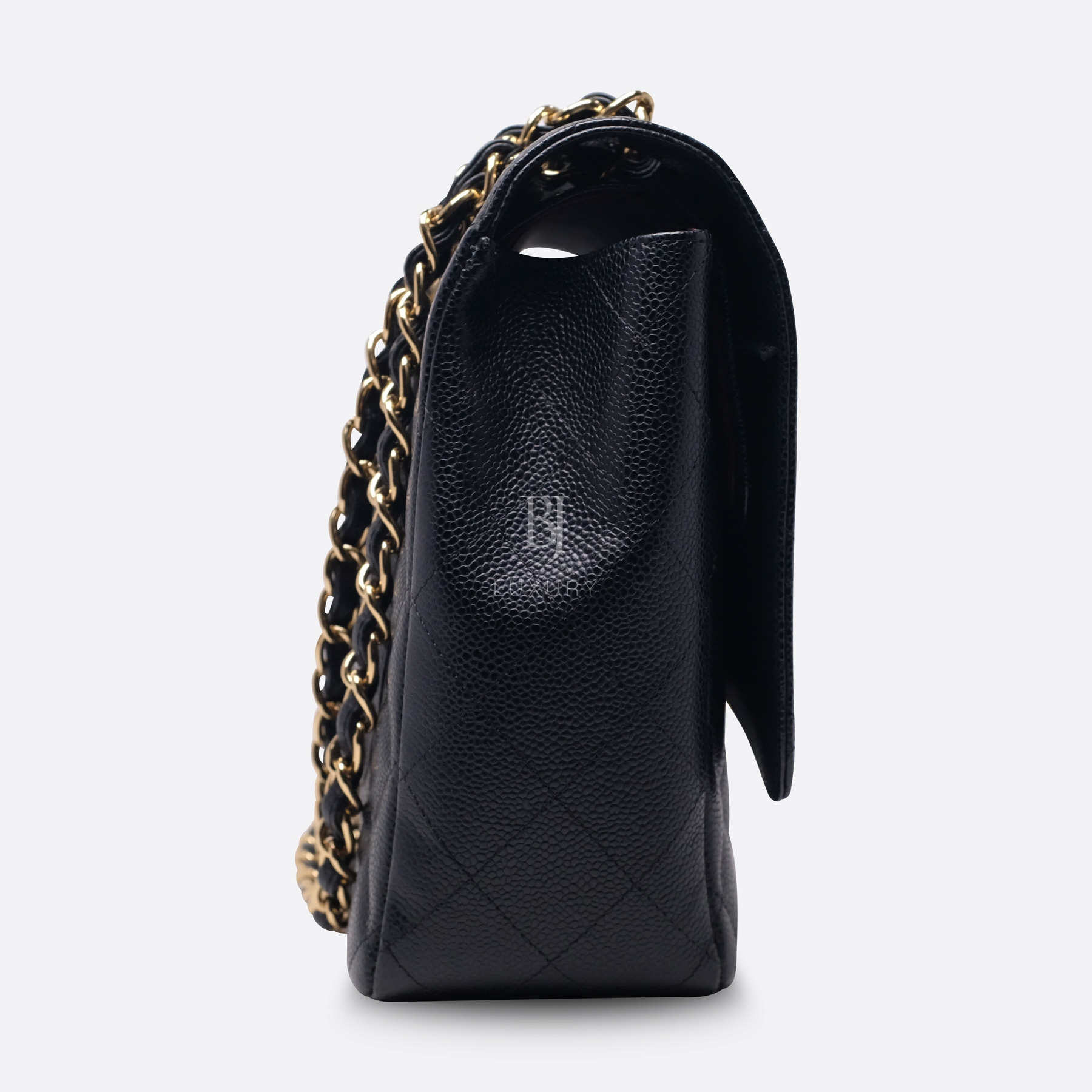 Chanel Classic Handbag Caviar Maxi Black BJ Luxury 4.jpg