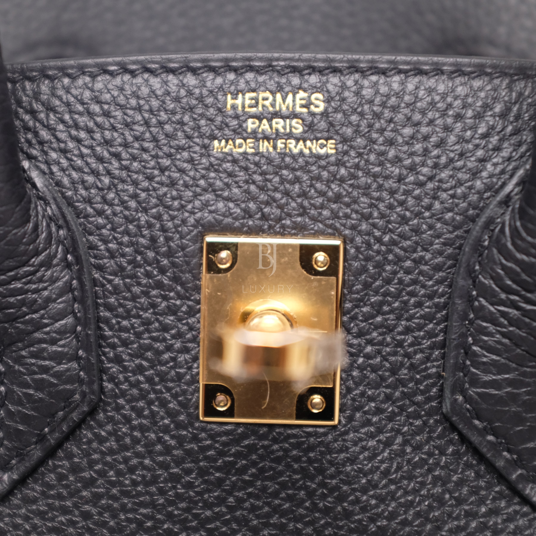 Hermes Birkin 25 Black Togo Gold Hardware BJ Luxury 4.jpg