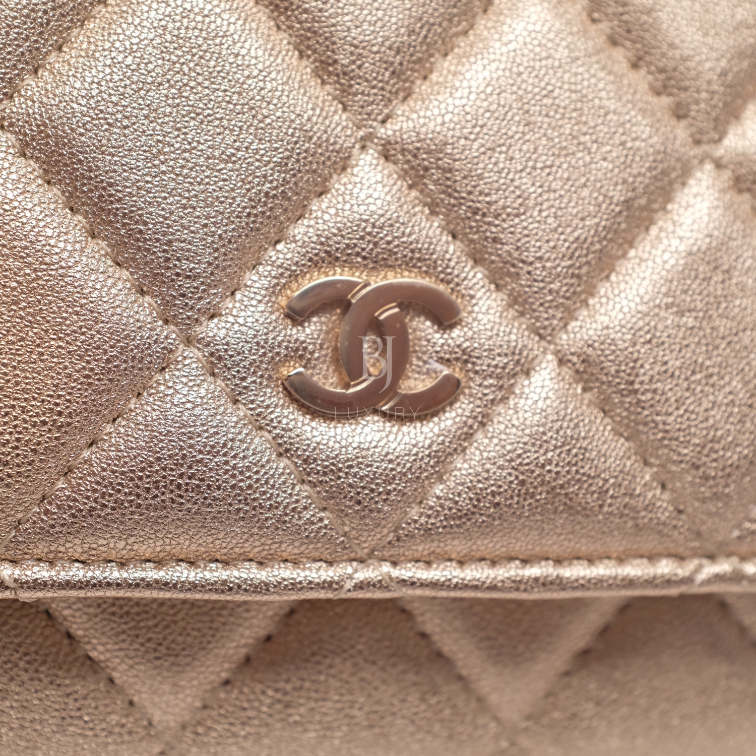 Chanel Wallet on Chain Mini Lambskin Light Gold BJ Luxury 11.jpg