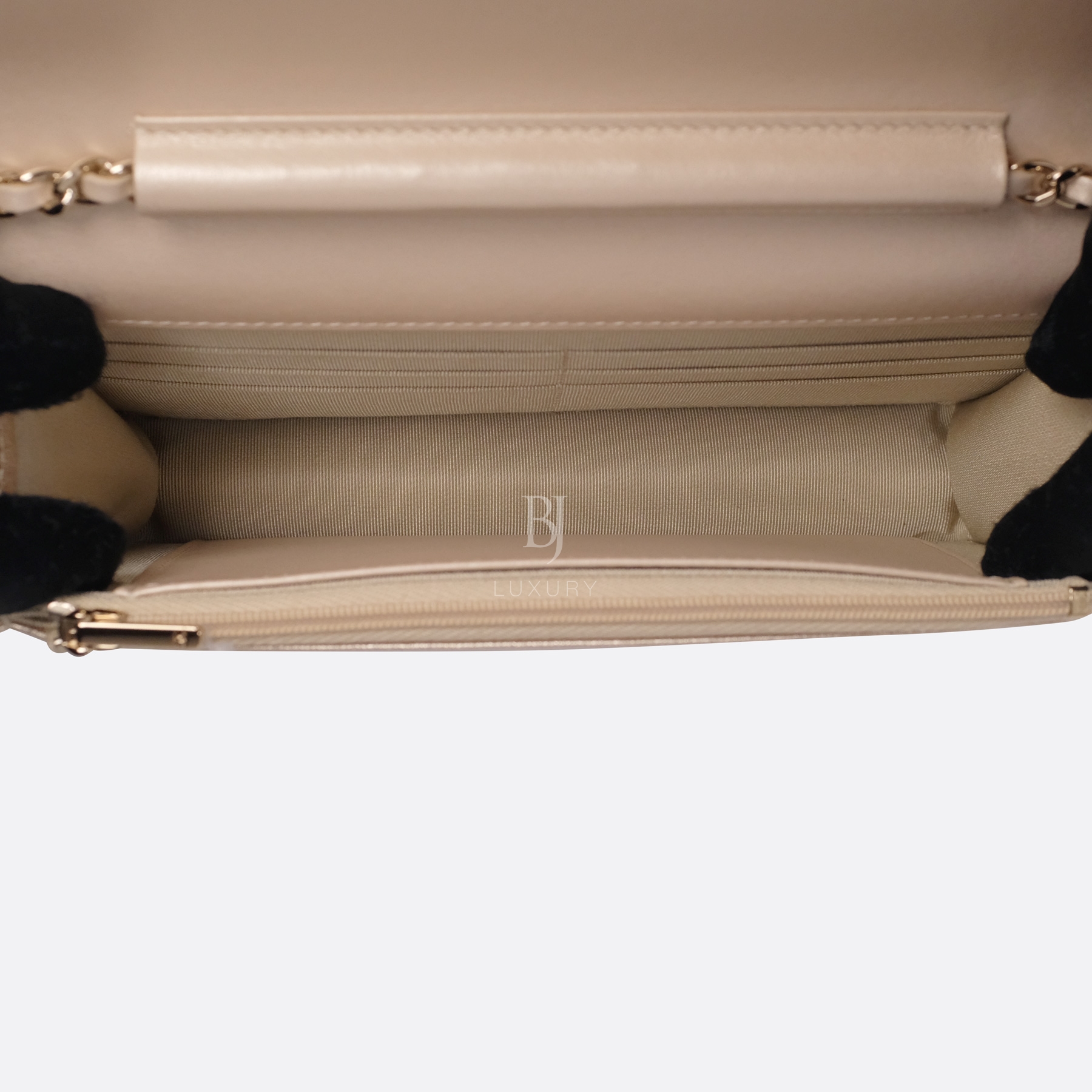 Chanel Wallet on Chain Mini Lambskin Light Gold BJ Luxury 16.jpg
