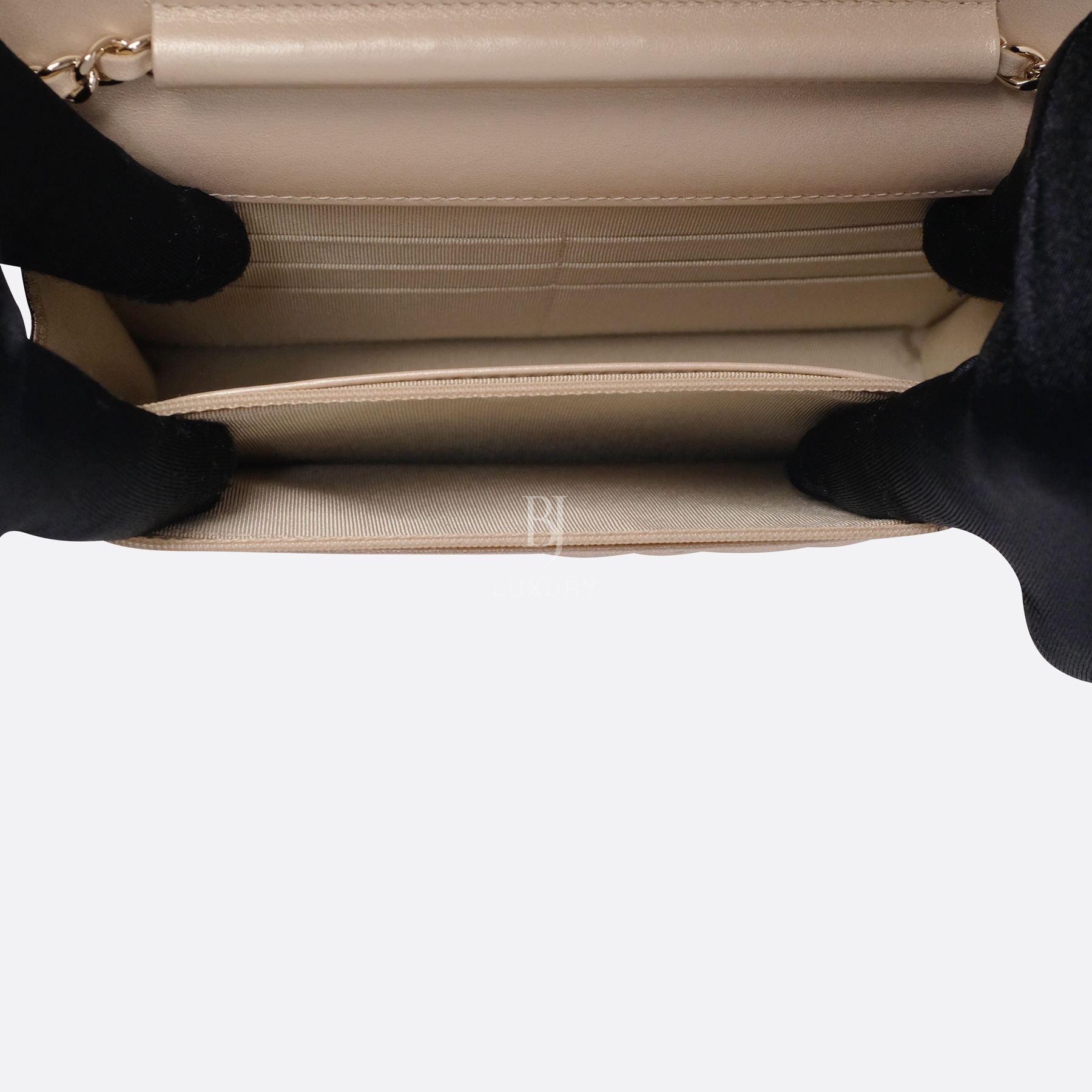 Chanel Wallet on Chain Mini Lambskin Light Gold BJ Luxury 17.jpg