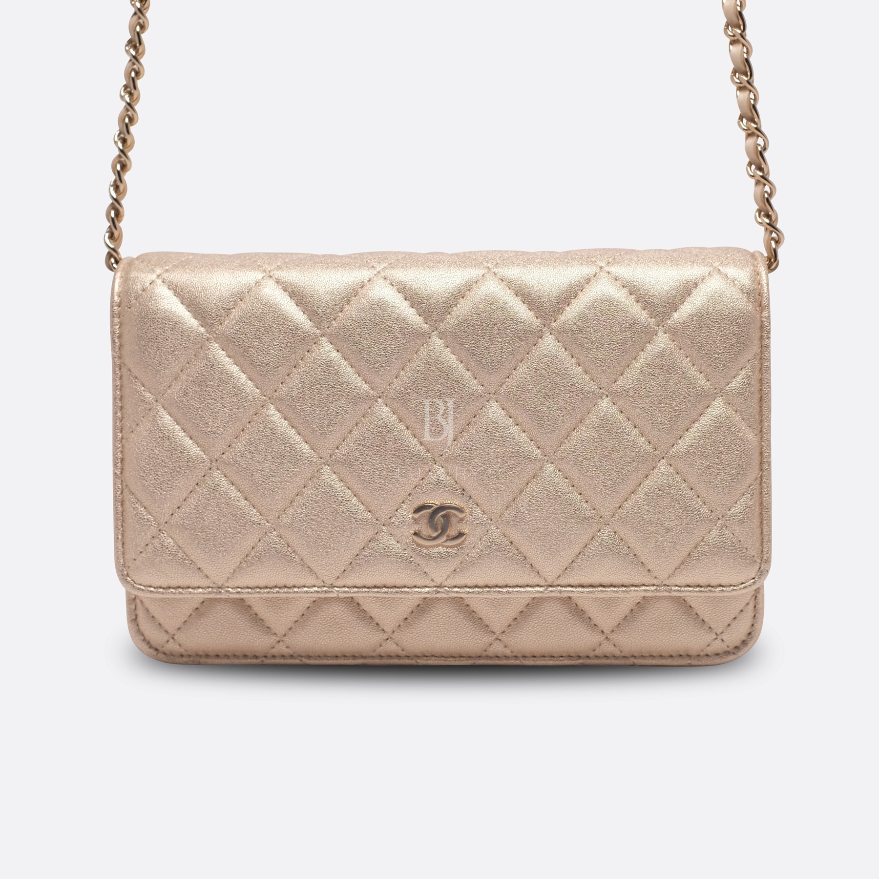 Chanel Wallet on Chain Mini Lambskin Light Gold BJ Luxury 18.jpg