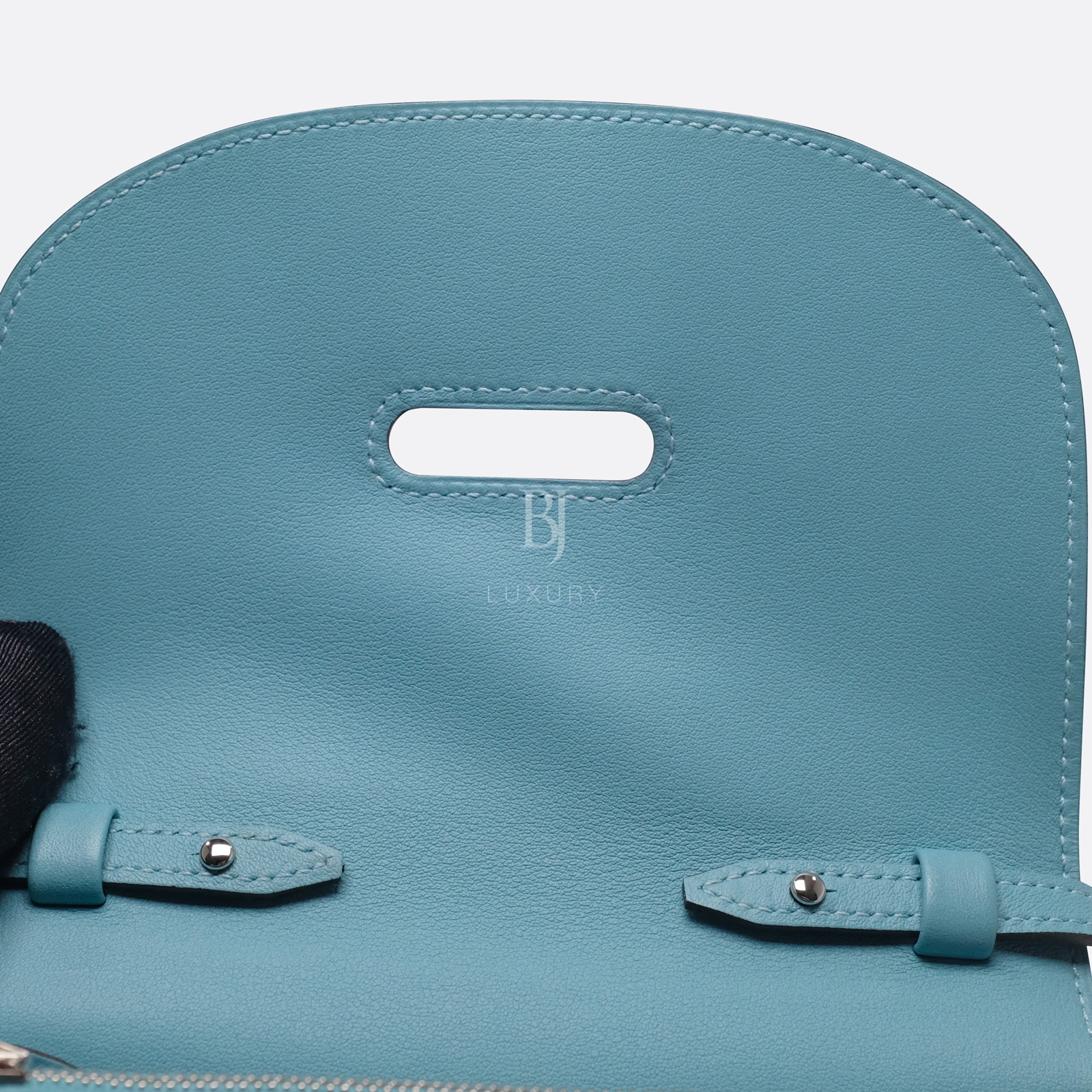 Hermes Conveyor Bag 16 Turquoise Swift Lizard Palladium BJ Luxury 12.jpg