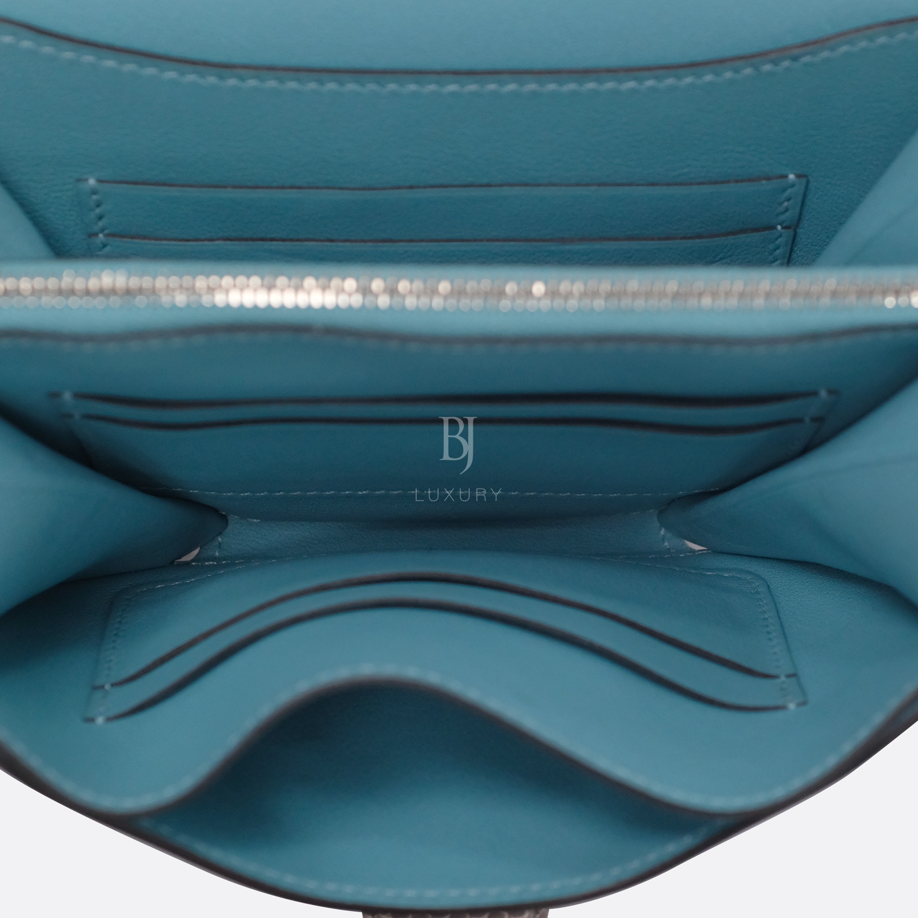Hermes Conveyor Bag 16 Turquoise Swift Lizard Palladium BJ Luxury 15.jpg