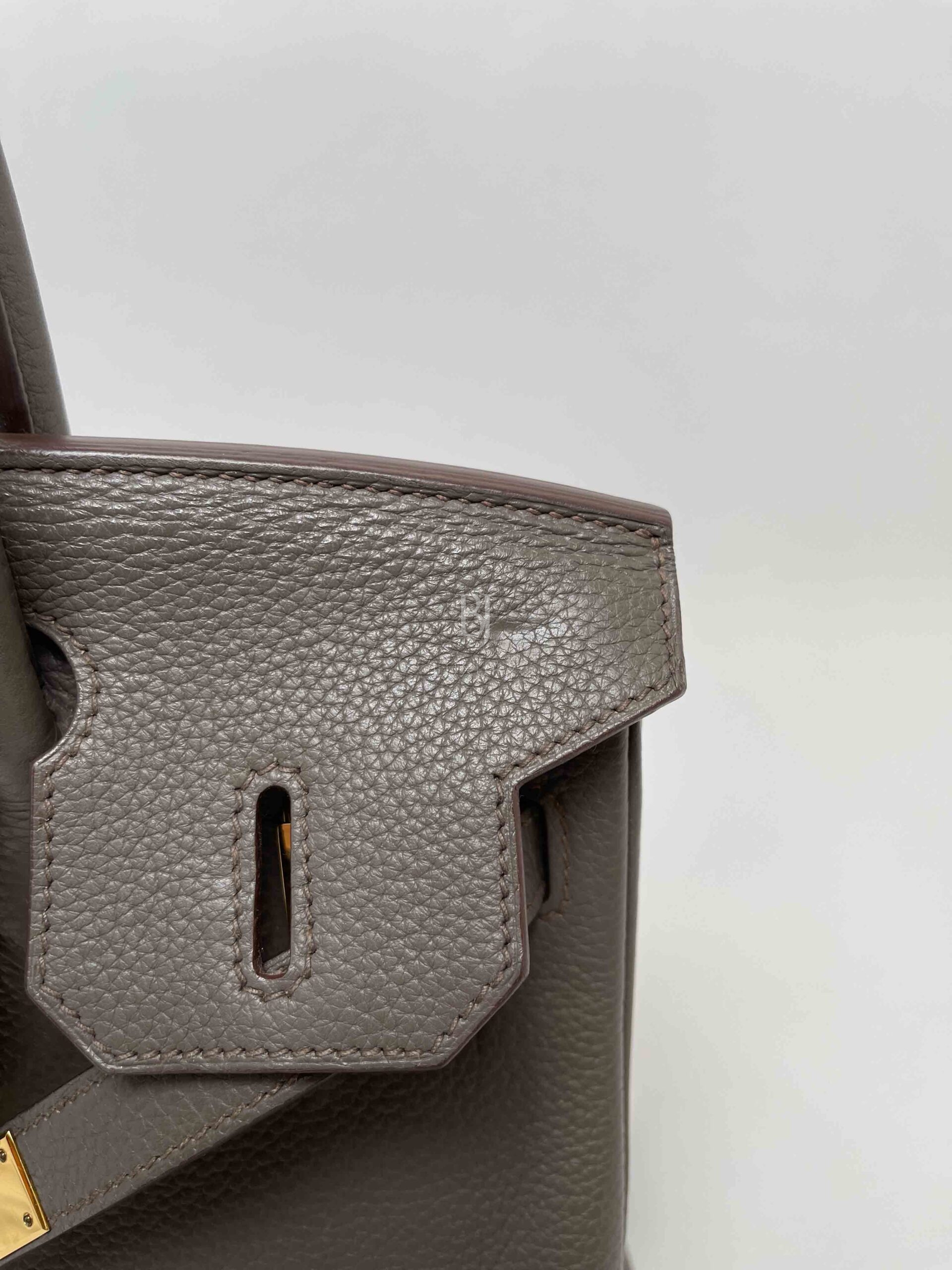 Hermès HSS Birkin 30 Tri-Color Etain, Gris and Etoupe Clemence Bag For Sale  at 1stDibs