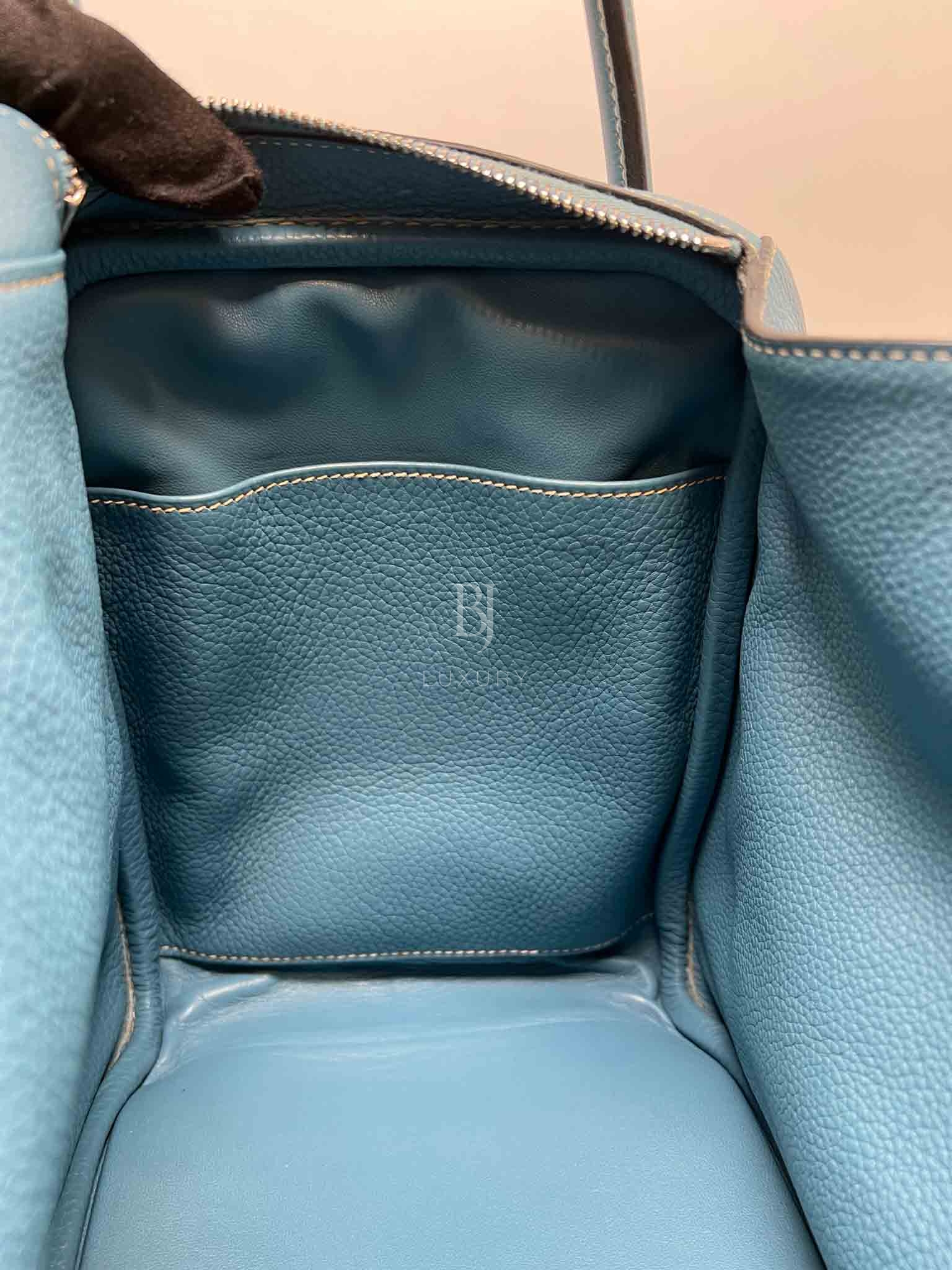 Hermès Lindy 34 Blue Leather ref.79222 - Joli Closet