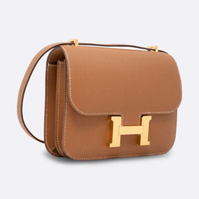 Hermès Rouge Vif Constance 23cm of Box Leather with Gold Hardware, Handbags and Accessories Online, 2019