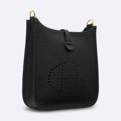 HERMES EVELYNE MINI BLACK CLEMENCE
