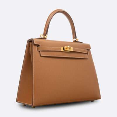 HERMES KELLY SELLIER 25 GOLD EPSOM