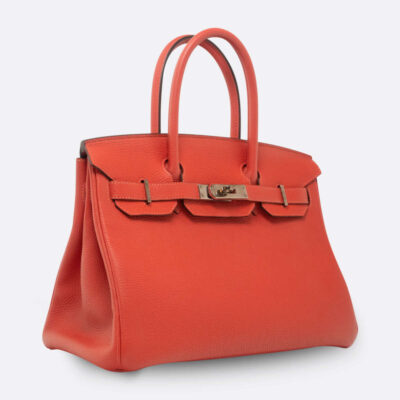 HERMES BIRKIN 30 ROUGE PIVOINE TOGO