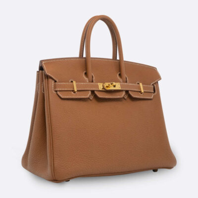 HERMES BIRKIN 25 GOLD TOGO
