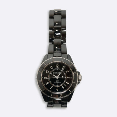 CHANEL WATCH BLACK STAINLESS STEEL