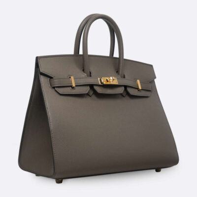 HERMES BIRKIN SELLIER 25 ETAIN EPSOM