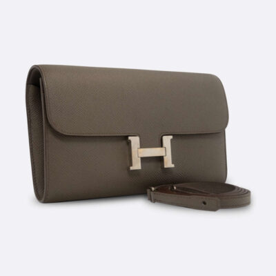 HERMES CONSTANCE TO GO WALLET LONG CLUTCH ETAIN EPSOM