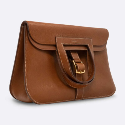 HERMES HALZAN 31 FAUVE BARENIA FAUBOURG