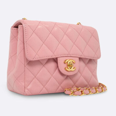 CHANEL FLAP BAG MINI PINK CAVIAR
