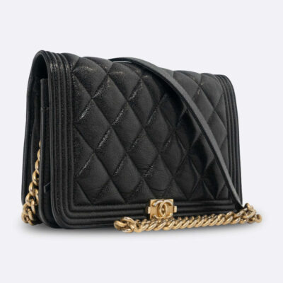 CHANEL WALLET ON CHAIN BLACK CAVIAR