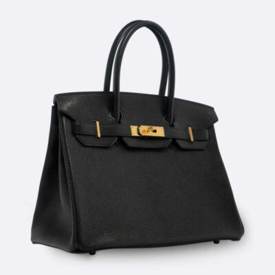 HERMES BIRKIN 30 BLACK CHEVRE