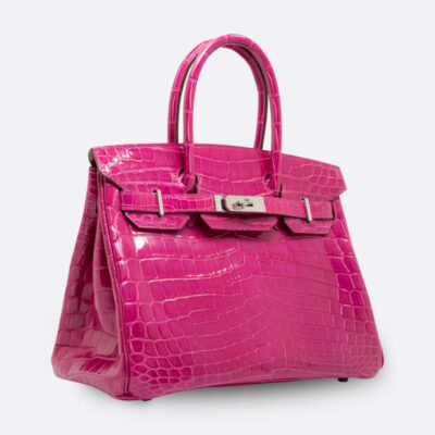 HERMES BIRKIN 30 ROSE SCHEHERAZADE NILOTICUS CROCODILE