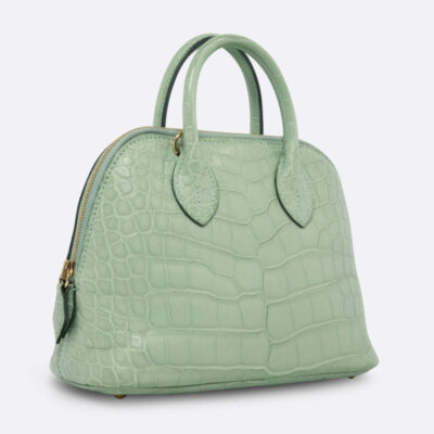 HERMES BOLIDE MINI VERT D EAU ALLIGATOR