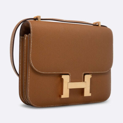 HERMES CONSTANCE MIRROR 18 GOLD EPSOM