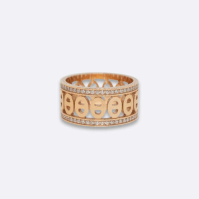 HERMES RING 52 18K ROSE GOLD