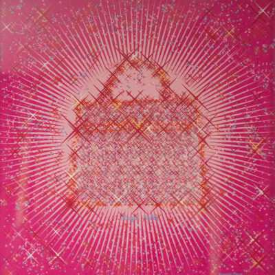 HERMES SCARF FRAMED 45 FUSCHIA SILK
