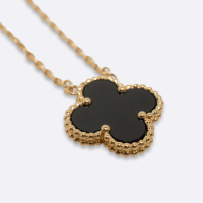 VAN CLEEF AND ARPELS VINTAGE ALHAMBRA 20 BLACK GOLD
