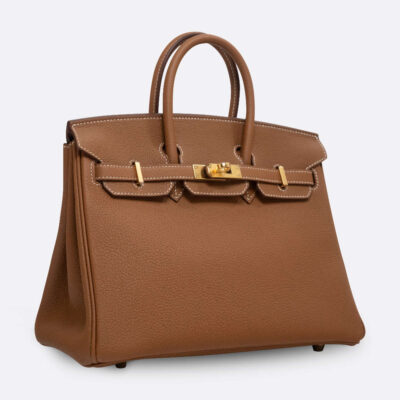 HERMES BIRKIN 25 GOLD TOGO