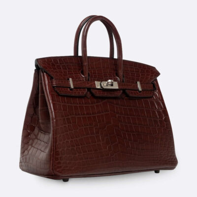 HERMES BIRKIN 25 ROUGE H NILOTICUS CROCODILE