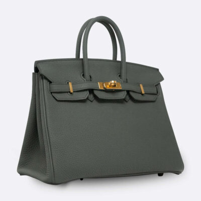 HERMES BIRKIN 25 VERT AMANDE TOGO