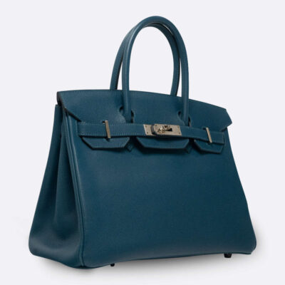 HERMES BIRKIN 30 BLEU COLVERT EPSOM