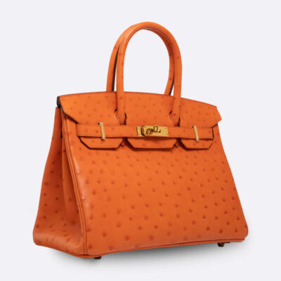HERMES BIRKIN 30 ORANGE OSTRICH