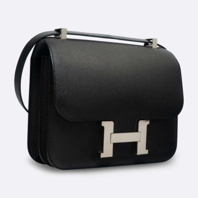 HERMES CONSTANCE 24 BLACK EPSOM