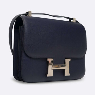 HERMES CONSTANCE 24 BLEU ENCRE EVERCOLOR