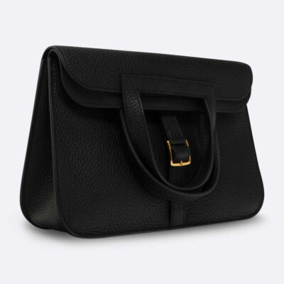 HERMES HALZAN 25 BLACK CLEMENCE