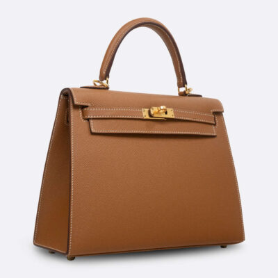 HERMES KELLY SELLIER 25 GOLD EPSOM