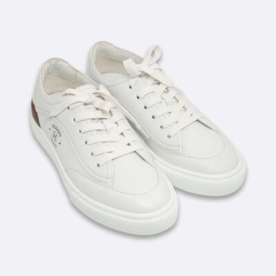 HERMES SHOES EU 38.5 WHITE CALF
