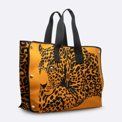 HERMES BEACH TOTE BAG GM BLACK COTTON