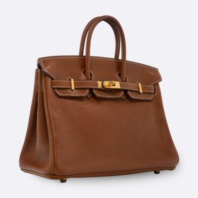 HERMES BIRKIN 25 FAUVE BARENIA FAUBOURG