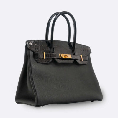 HERMES BIRKIN TOUCH 30 BLACK NILOTICUS CROCODILE