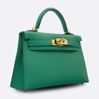 HERMES KELLY MINI 20 VERT JADE EPSOM