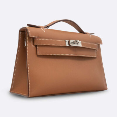 HERMES KELLY POCHETTE MINI GOLD SWIFT