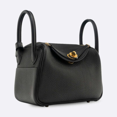HERMES LINDY MINI BLACK CLEMENCE