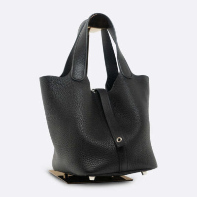 HERMES PICOTIN 18 BLACK CLEMENCE