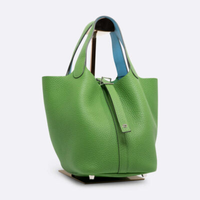 HERMES PICOTIN 18 VERT YUCCA CLEMENCE