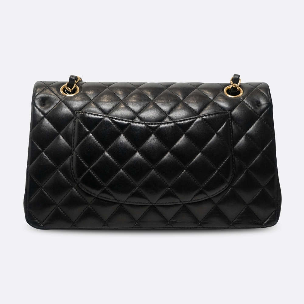 CHANEL-CLASSICHANDBAG-MEDIUM-BLACK-LAMBSKIN-7491 back.jpg