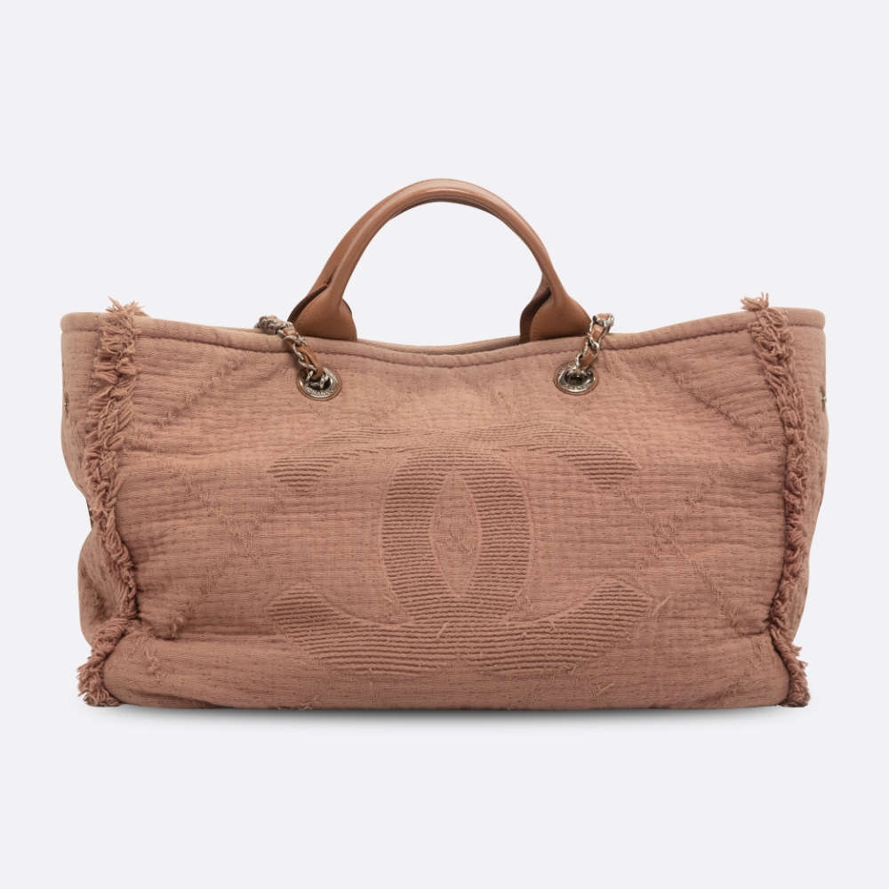 CHANEL-DEAUVILLE-MEDIUM-PINK-FABRIC-7594 front.jpg