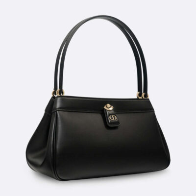 CHRISTIAN DIOR Key Bag 16 BLACK CALF