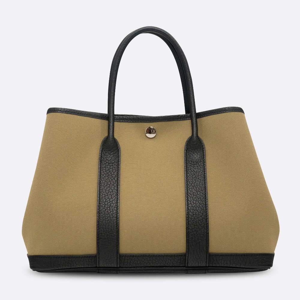 HERMES-GARDENPARTY-30-POUSSIERE-CANVAS,NEGONDA-7573 front.jpg